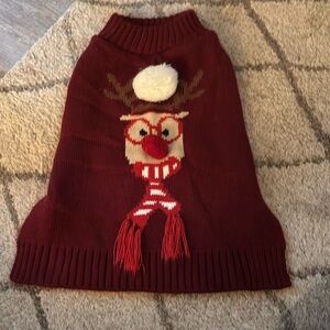 Festive dog sweater